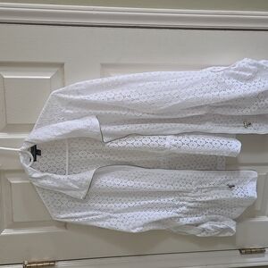 GUC White lace shirt/jacket size XL